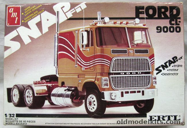 AMT 1/32 Ford CL-9000 Semi Tractor Truck, 6786 plastic model kit